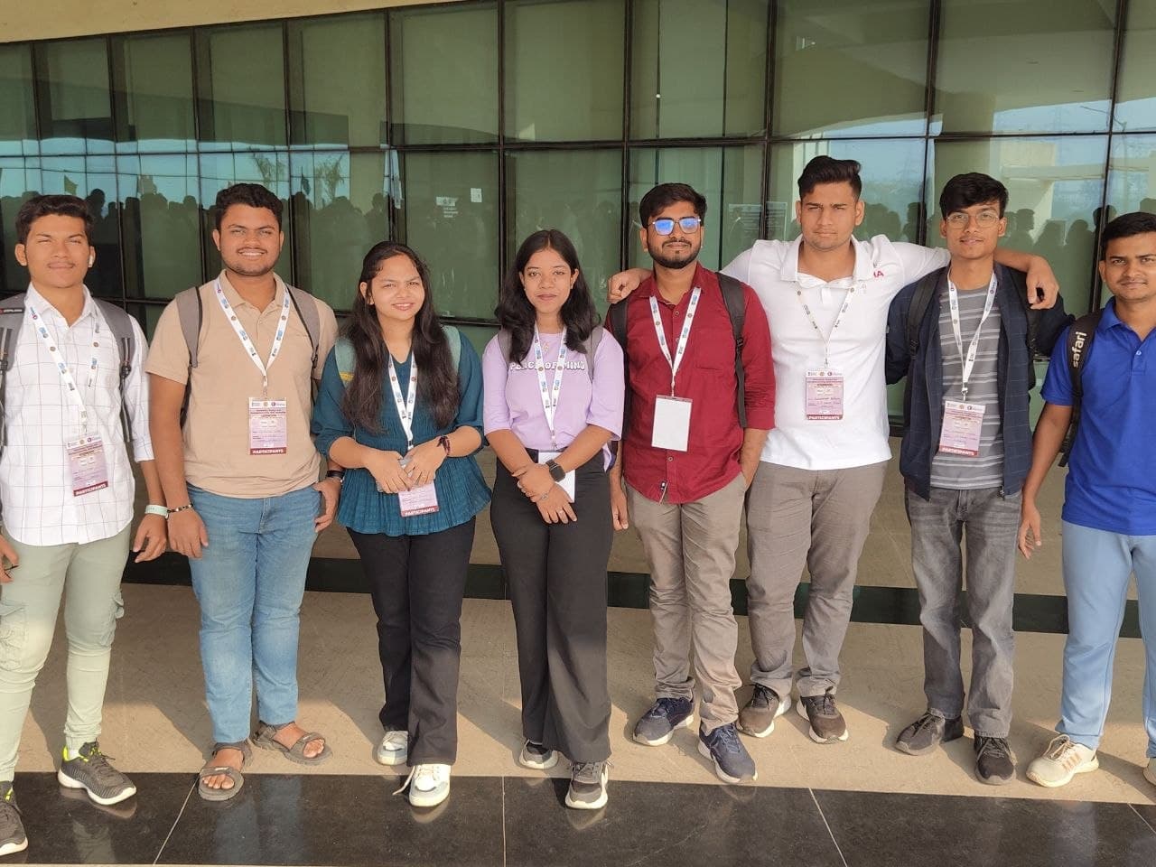 Team at a tech event